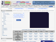 Tablet Screenshot of jntuonline.com
